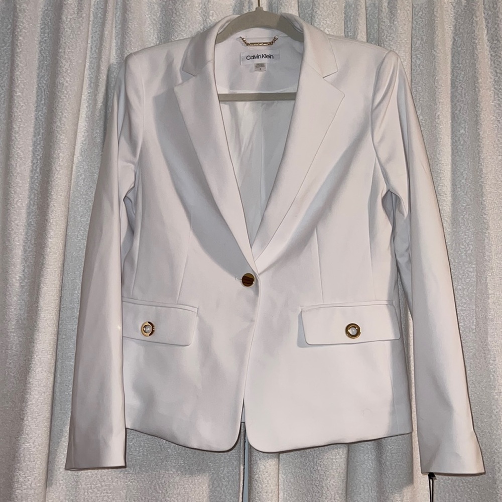 Calvin Klein White Blazer